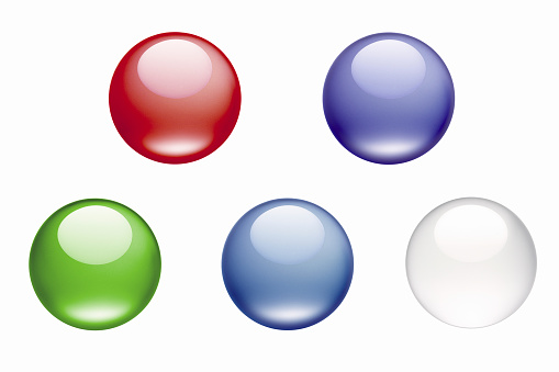 A pop image with colorful spheres lined up. Can be used as a variety of background materials