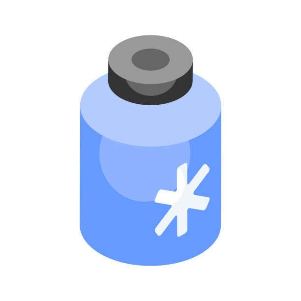 istock Have a look at this amazing medicine bottle isometric vector in trendy style. 2047322375