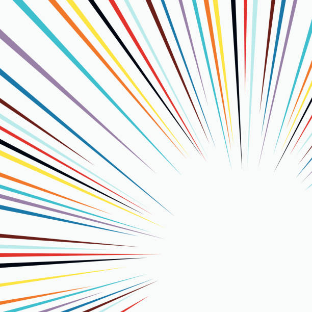 istock Color rays of explosion. Radial speed lines background for comic books. Vector illustration 2047339760