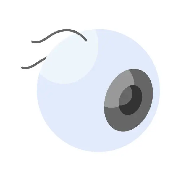 Vector illustration of Grab this amazing icon of eyeball in trendy isometric style.