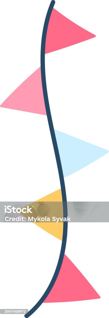 Flags Draw Ribbon Flags Decorative Ribbon Stock Illustration - Download Image Now ...