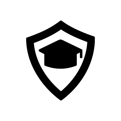 Safe Education icon in vector. Logotype