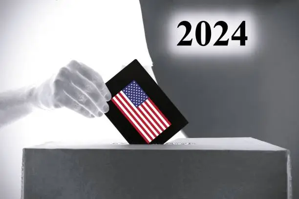 US presidential election illustration 2024