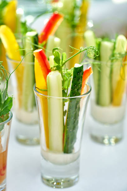 Appetizer for the banquet - different types of vegetables