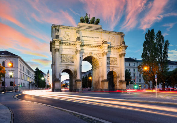 istock Siegestor (Victory Gate) triumphal arch in downtown Munich, Germany 2047572882