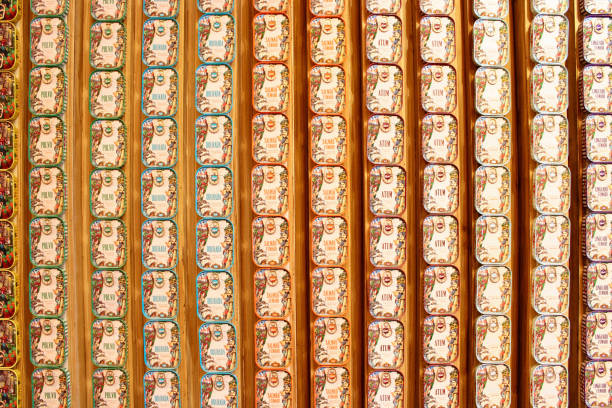 oriental spices in old cans. shallow depth of field