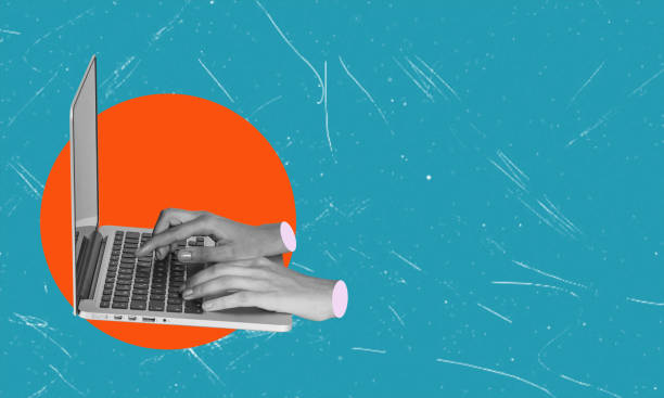 istock Human hands working on a laptop with an online project. The work of a freelancer. Modern innovations in the professional field. 2047616593