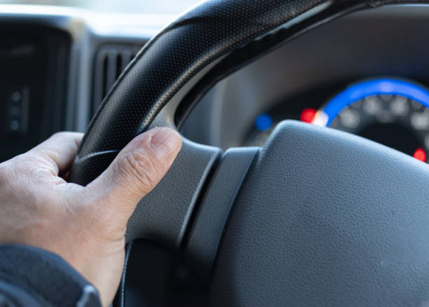 Free Stock Photo of Persons Hand Gripping Steering Wheel of Car ...