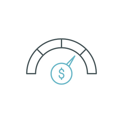 Economic Indicator Duocolor Line Icon Design with Editable Stroke. Suitable for Infographics, Web Pages, Mobile Apps, UI, UX, and GUI design.