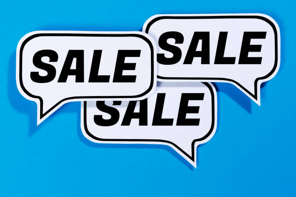 istock Sale shopping offer speech bubbles communication business concept 2047636296