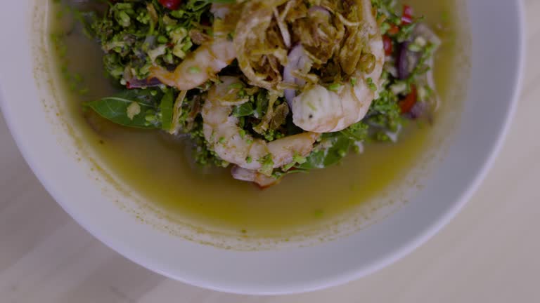 Shrimp And Neem Flower Salad