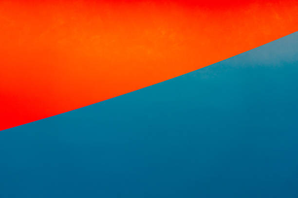 frame with two strong colors,red and blue framed symmetrically