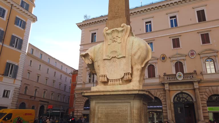 Elephant and Obelisk statue in Rome
