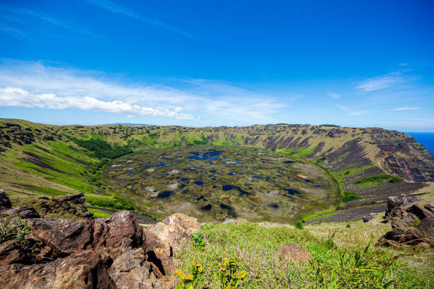 istock The Rano Kau Crater, Easter Island, Chile 2047750956