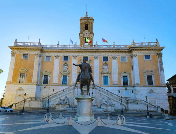 istock Capitoline Hill, Campidoglio, Statue of Marcus Aurelius, Rome 2047758040