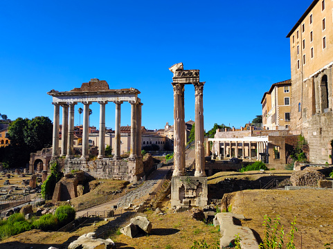 Roman Forum, Temples of Saturn, Vespasian and Titus