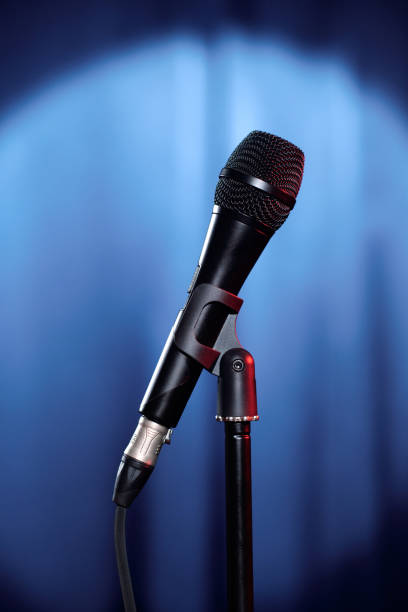 istock Microphone of evening show presenter 2047765086