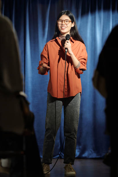 istock Young smiling comedian in casualwear 2047765668