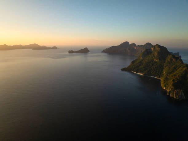 Dusk time in El Nido. Palawan, Philippines.