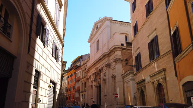 Rome, Italy - Classic and Beautiful Street Old Town City Center