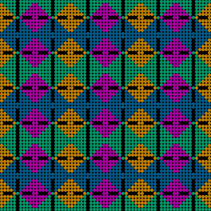 Seamless background with a variety of multicolored squares.