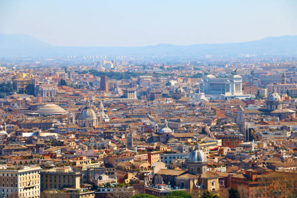 istock Aerial View of Rome Cityscape 2047875461