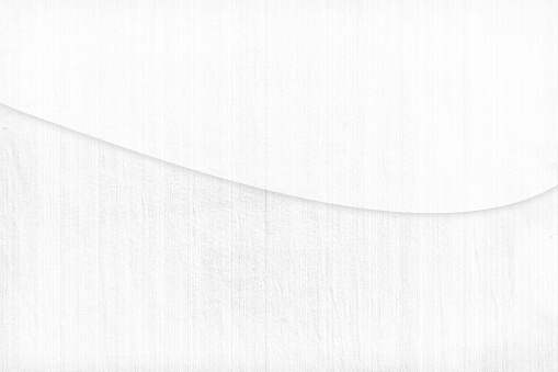 Blank empty white and light faded grey wooden textured board background with a curved line segregating it into two partitions or parts or divisions. Apt for abstract modern art backdrops, wallpaper, artistic slides templates