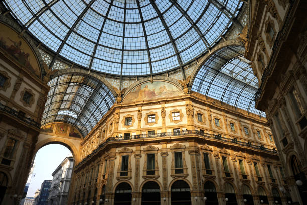 Galleria Vittorio Emanuele II, Milan stock photo