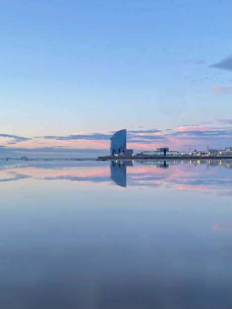 istock Reflection of the w hotel in Barcelona 2047938989