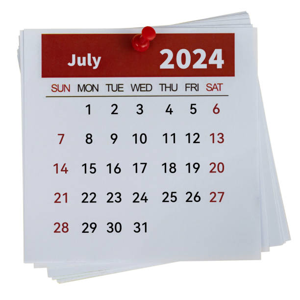 istock 2024 July calendar on white background 2047962424