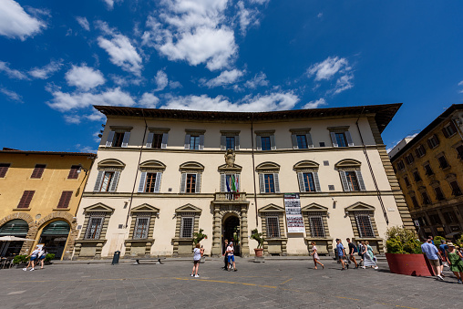 Florence, Italy - June 28, 2023: Streets of the city of Florence in Italy