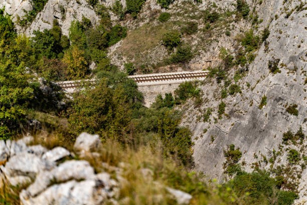istock Railway Tracks On The Rocky Mountains 2047984747