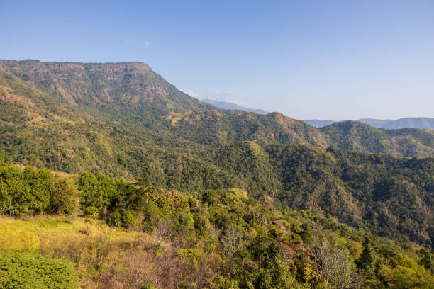 istock The scenery of many mountain hills overlapping one another. 2047995121