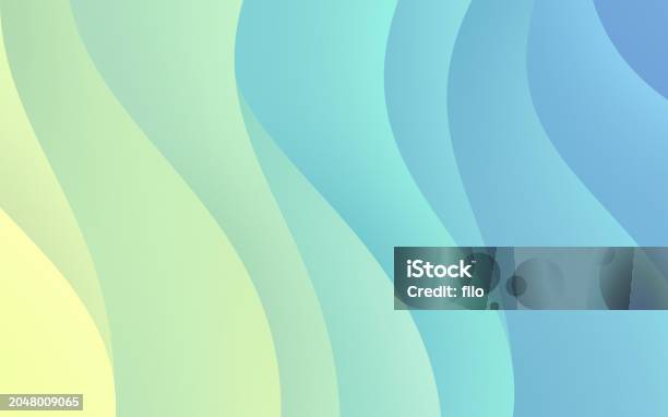 Smooth Gradient Wave Spring Layers Stock Illustration - Download Image ...