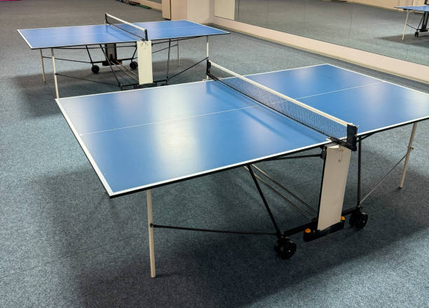 istock Blue tennis table in the gym 2048055845