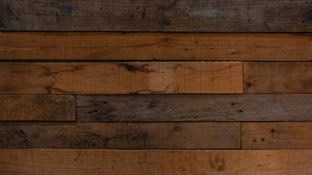 old brown rustic dark grunge wooden timber wall or floor or table texture - wood background banner - wood plank woods old стоковые фото и изображения