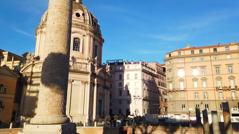 The eternal city: Rome, Colonna Traiana and imperial forum