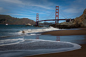 Golden Gate bridge from Baker beach