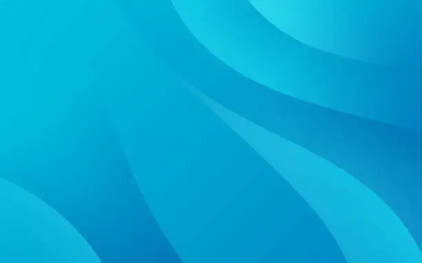 Vector illustration of Abstract Blue Wave Curve Layers Background
