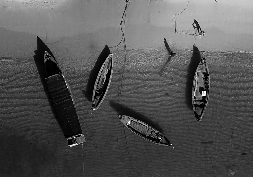 Ships anchored after sea voyages, Phu Quoc island, Kien Giang province