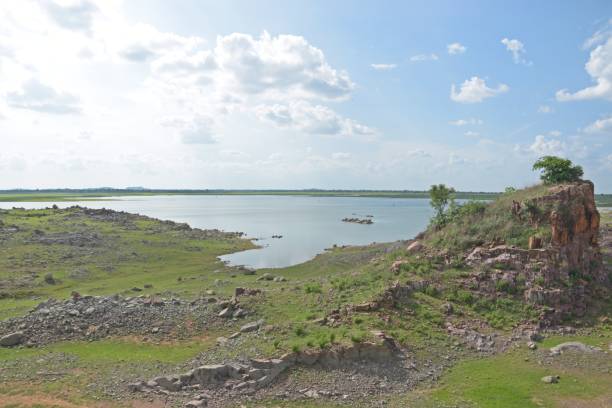 istock landscape with lake and clouds 2048252429