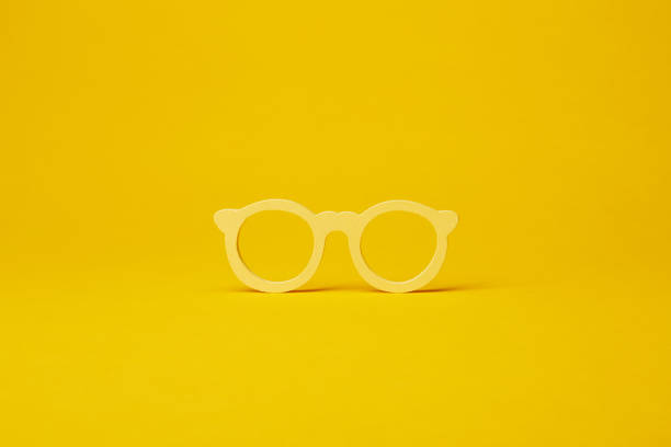 istock Yellow wooden eyewear frame 2048343269