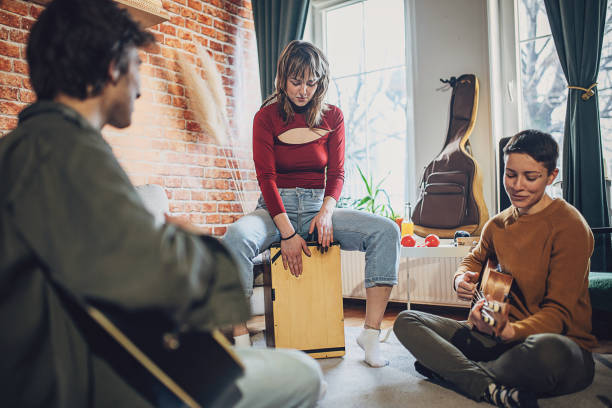 istock Music band rehearsing 2048369750