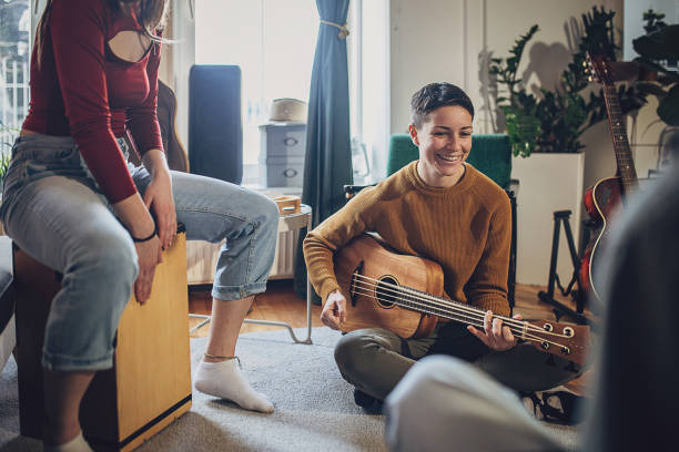 istock Music band rehearsing 2048370834