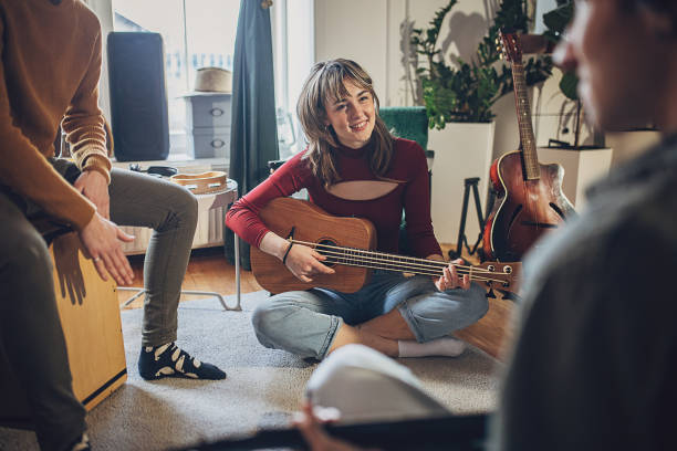 istock Music band rehearsing 2048371861