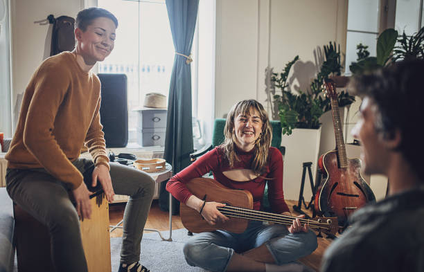 istock Music band rehearsing 2048371863