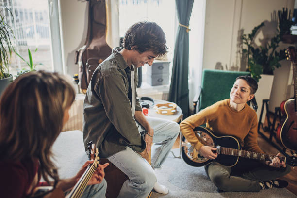 istock Music band rehearsing 2048379241