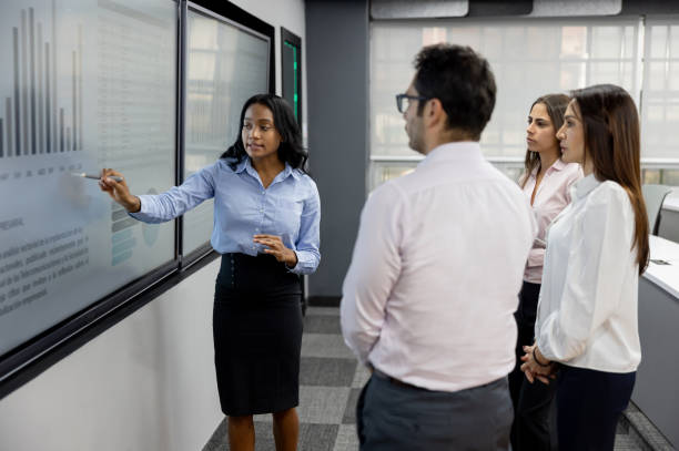 istock Teacher explaining something to a group of MBA students 2048384055