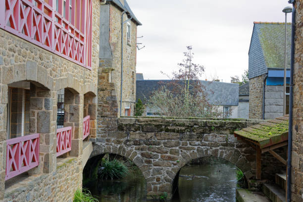 street and park in the town of Lamballe in the Côtes d'Armor