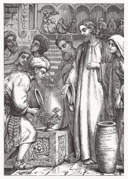 istock The Wedding at Cana (John 2), wood engraving, published ca.1890 2048527762